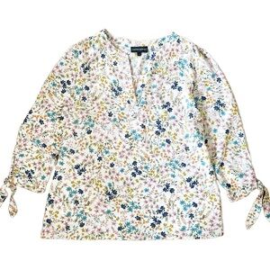 Cynthia Rowley Multicoloured Floral Top, Size Large